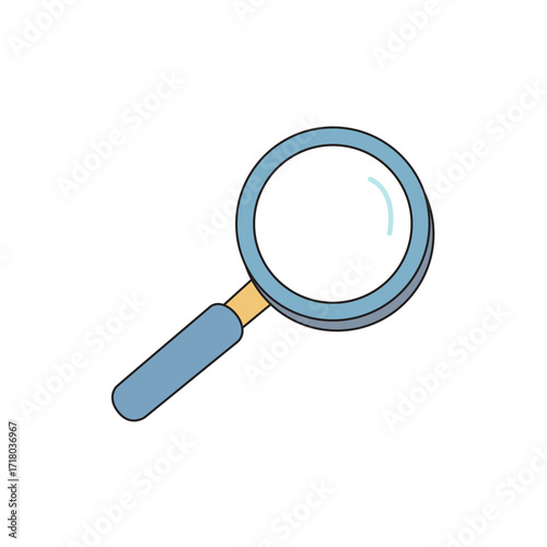 Magnifier vector icon. Magnification symbol design.