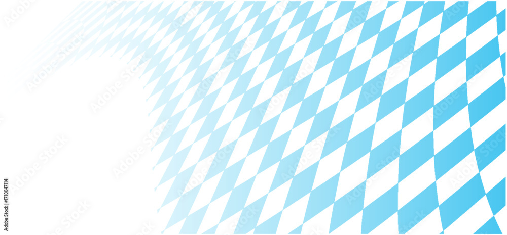 Obraz premium avarian Oktoberfest seamless pattern with blue and white rhombus Flag of Bavaria Oktoberfest blue checkered background