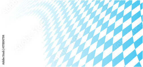 avarian Oktoberfest seamless pattern with blue and white rhombus Flag of Bavaria Oktoberfest blue checkered background