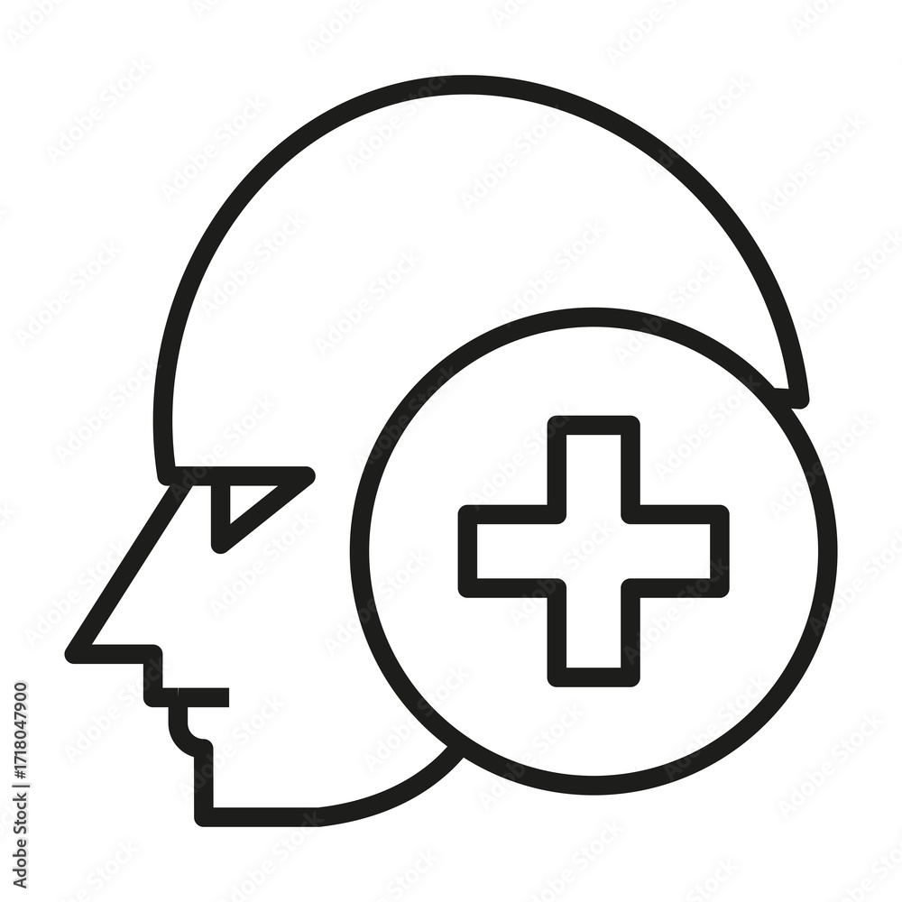 Obraz premium mental health vector icon