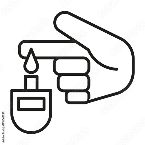 blood sugar vector icon