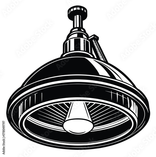 Gold and silver hotel service bell illustration on reception desk icon