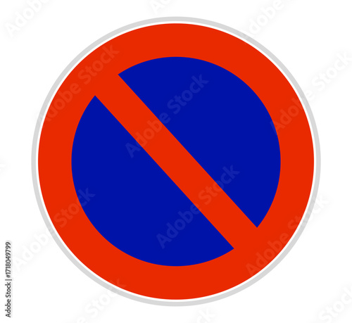 No parking logo sign. Do not parking