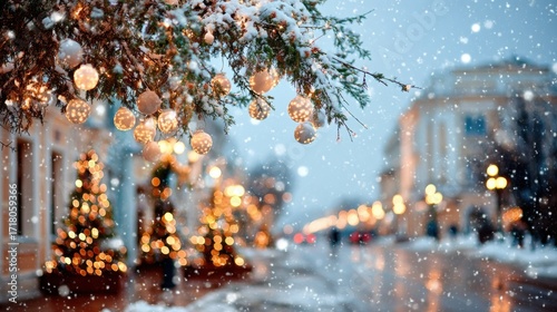 Christmas in Moscow. New Year's Decoration of the Red Square in Moscow