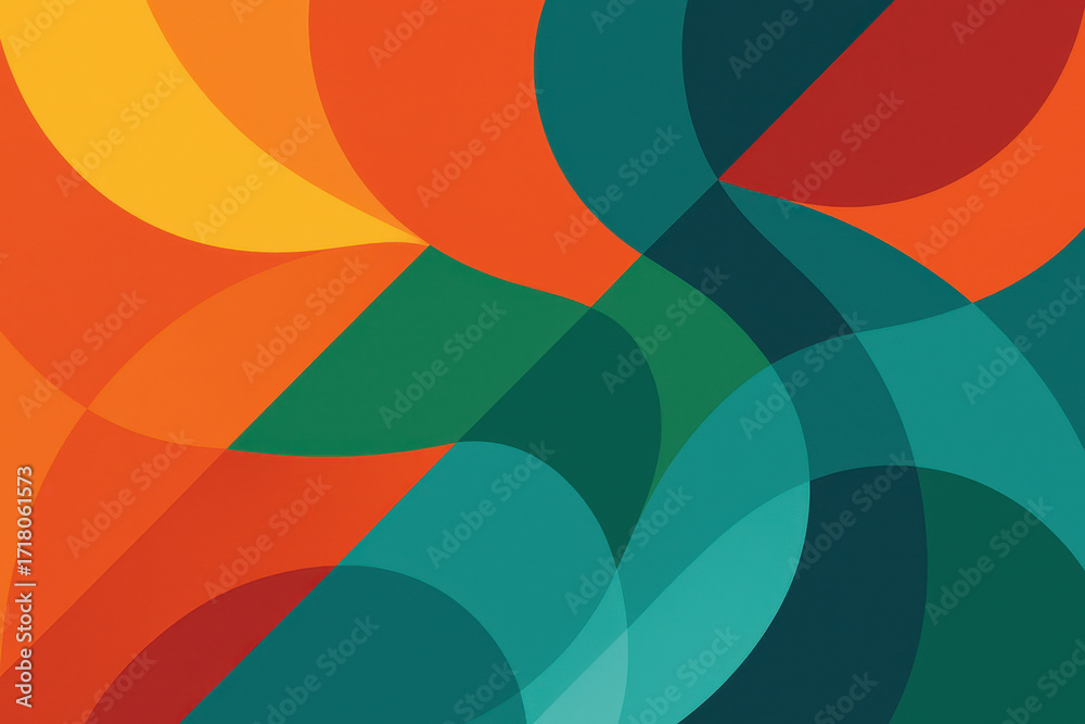 Obraz premium Colorful Abstract Geometric Background