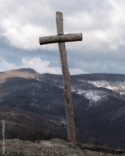 Cross on Mount Papuk, Croatia
