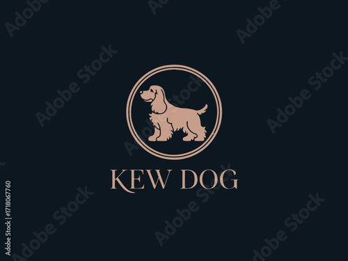 dynamic doggy daycare and walking logo