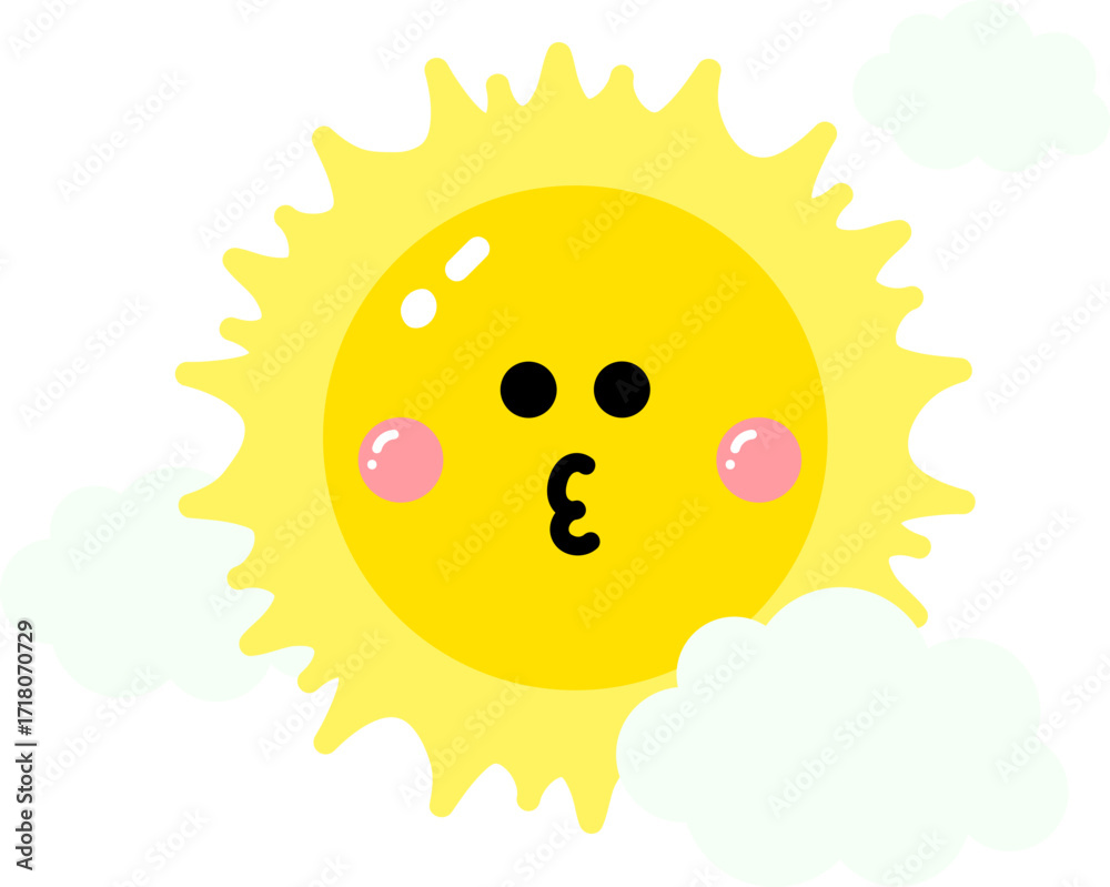 Fototapeta premium Cute Sun