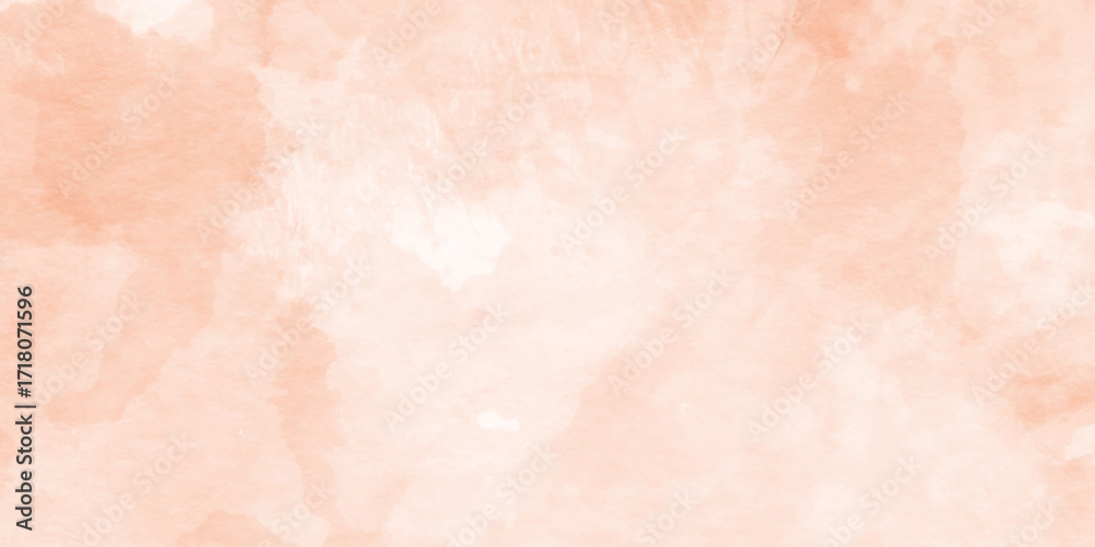 Fototapeta premium Abstract orange watercolor white background, soft illustration textured on wet white paper background, gradient texture and autumn or fall color in halloween or thanksgiving border design,