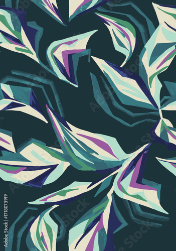Classic Popular Flower Seamless pattern background - For easy making seamless pattern use it for filling any contours
