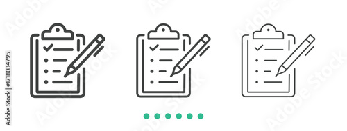 Fitness program icon. Thin line icon vector