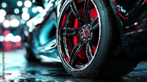 spinning wheel in motion