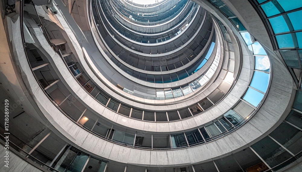 Fototapeta premium Circular Architecture in Hong Kong 