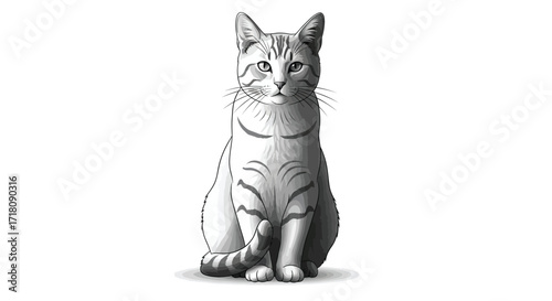 cat in vector
