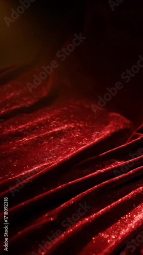 Velvet Shadows: Luxury Fabric in Motion