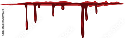 vector illustration of bloody cut