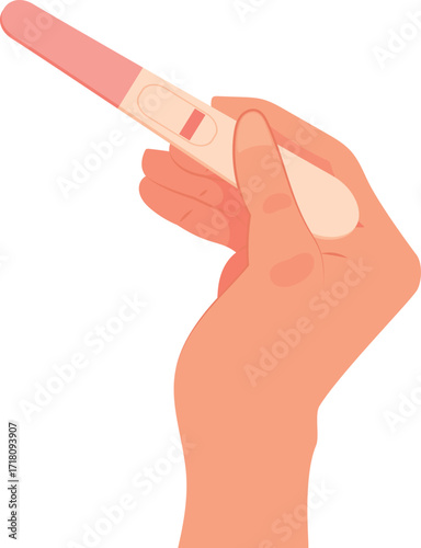 vector illustration of a pregnancy test
