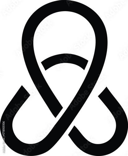Intricate celtic knot symbol abstract art minimalist design geometric pattern elegant symbolism modern interpretation