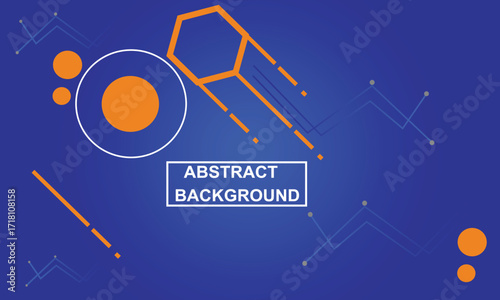 Modern abstract geometric design with orbits and circles vector