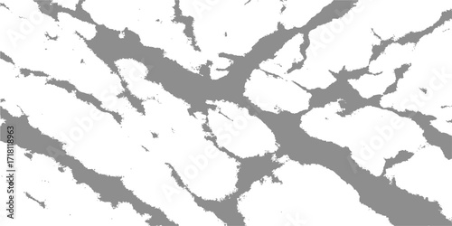 Grunge paint texture on a detailed vector map of the countries in Europe