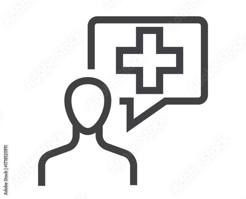 Medicine symbol icon concept. Vector design graphic illustration

