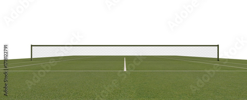Fotografie Render de pista de tenis de hierba