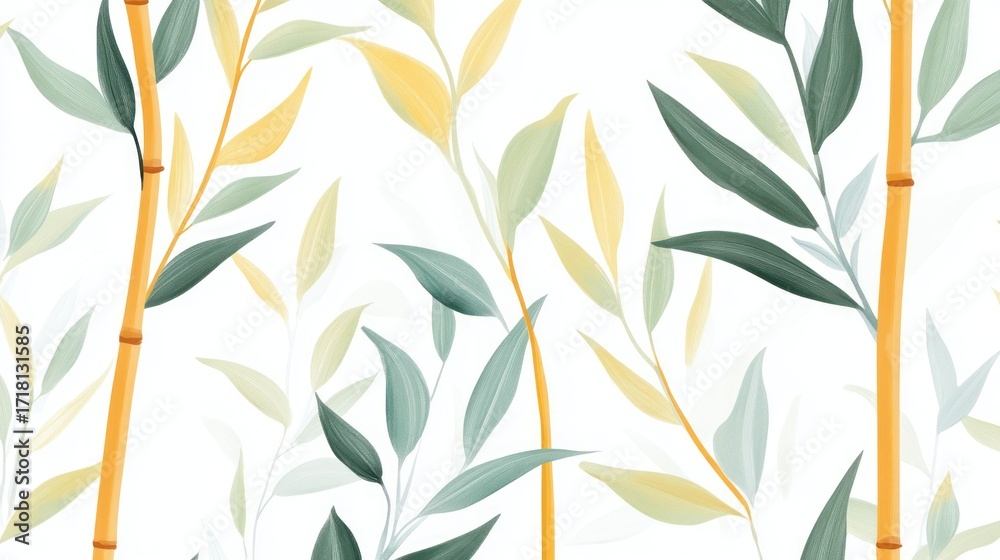 Fototapeta premium Elegant botanical pattern