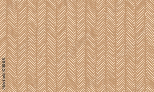 Abstract Wavy Lines Seamless Pattern, Organic Wood Grain Texture Background