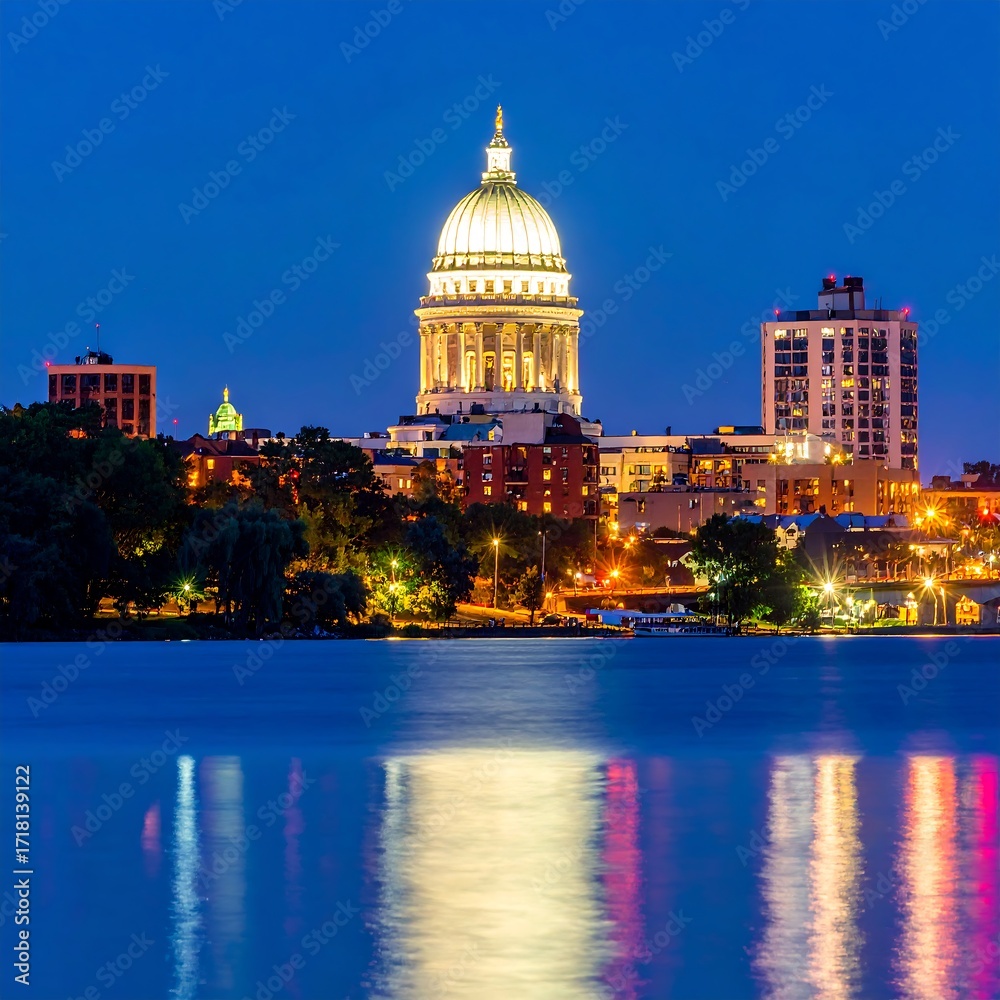 Fototapeta premium City skyline at twilight