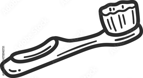 vector illustration of toothbrush