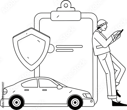 Secure your ride with confidence understanding your auto insurance policy details and coverage options on your phone