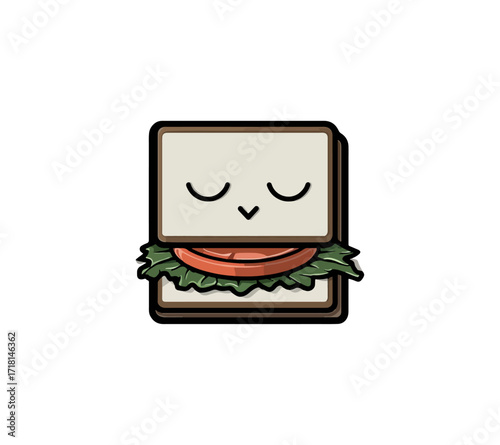 Cute sandwich illustration