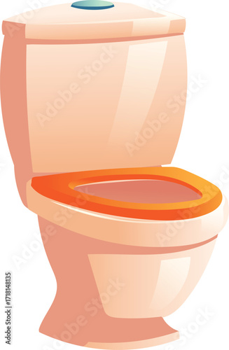 vector illustration of western toilet