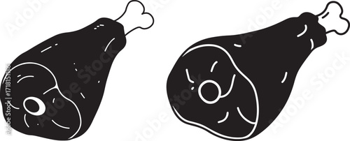 Molotov cocktail silhouette set vector illustration silhouette