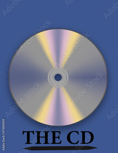 vector illustration of a cd