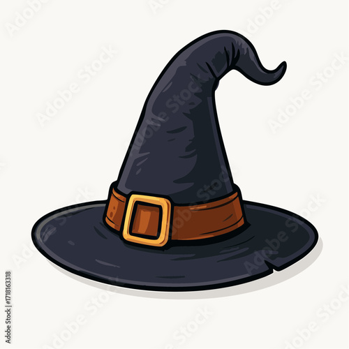 Classic Witch Hat Halloween Icon