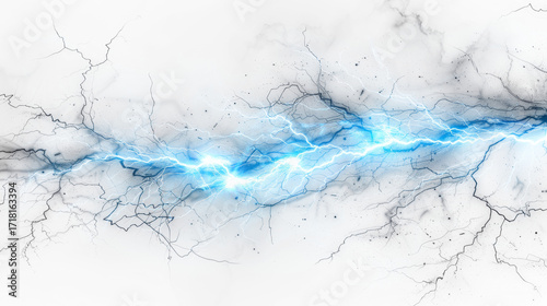blue lightning bolt strike PNG cut out, thunderstorm lightning