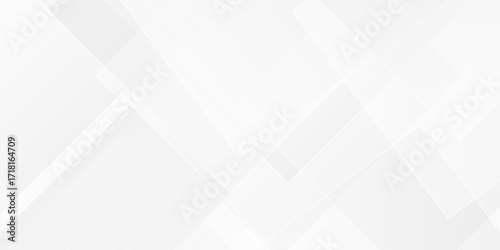Abstract tech gradient white, gray creative triangle geometric technology space. minimal rectangle randomly arranged white lines transparent background. luxury web overlap presentation design.	