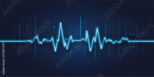 A green EKG line illustrating a normal heartbeat on a medical monitor