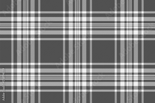 Variation check vector texture, uk seamless tartan background. Finish fabric pattern plaid textile in white and neutral colors.