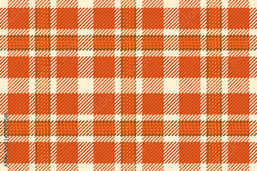 Warm, checkered fabric pattern in autumn colors. Creates a cozy, vintage or rustic feeling. Ideal for backgrounds, textiles, designs needing texture.