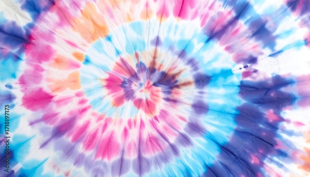 Fototapeta premium Vibrant tie-dye swirl pattern (1)