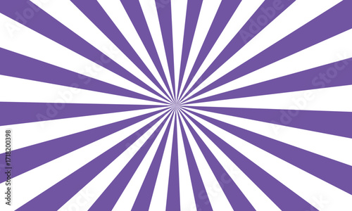 Vibrant Purple and White Sunburst Pattern Abstract Geometric Background