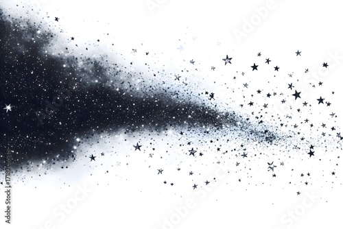 Starry night sky background with stars and galaxy for space and astronomy themed designs and projects