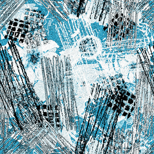 Watercolor seamless pattern, background with a floral pattern. aster, poppy, cornflower,pansies, viola, field or garden flowers. A blurred silhouette of fairy-tale herbs and flowers in the forest. 

