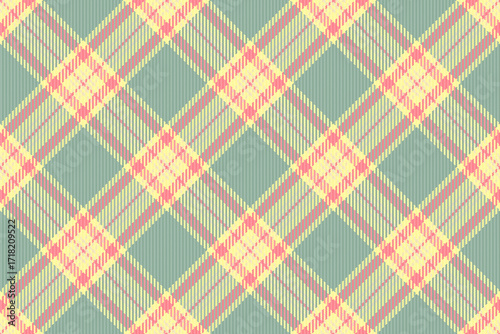 Classic tartan pattern featuring pastel shades. A timeless design, perfect for textiles, backgrounds, and festive themes. Seamless.
