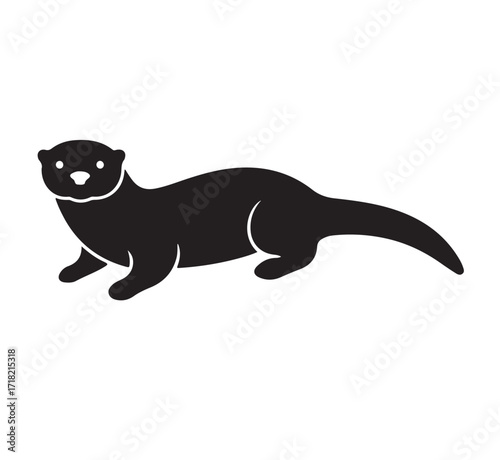 Eurasian River Otter illustrations