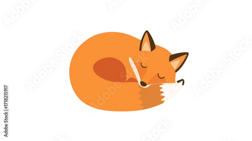Fox in white backround