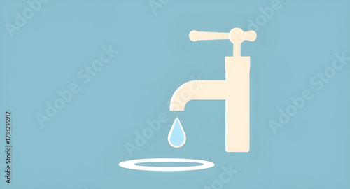 water faucet cartoon, cartoon plumbing icon, water saving icon, water drop icon, cartoon faucet with drop, leaky tap cartoon, water tap symbol, faucet with water drop vector, cartoon tap isolated, wat