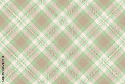 Glamour tartan plaid fabric, self pattern background texture. Deco vector check seamless textile in light and pastel colors.